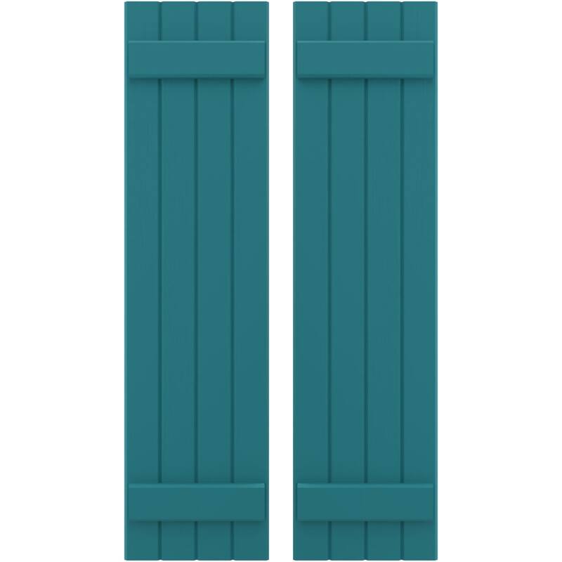 Americraft (2 Batten) Exterior Real Wood Joined BoardnBatten Shutters