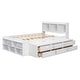 preview thumbnail 8 of 12, American Design Full Bed with Bookcase Headboard, White