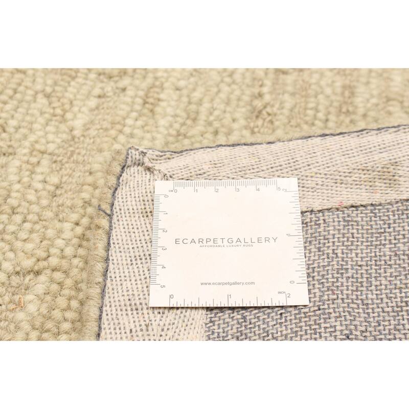 ECARPETGALLERY Hand Tufted Timeless Olive Wool Rug - 5'1 x 8'1