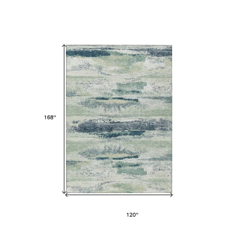 HomeRoots Abstract Transitional Rectangle Outdoor Rug