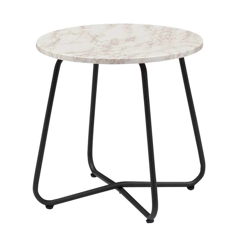 VECELO Modern Small Round Coffee tables
