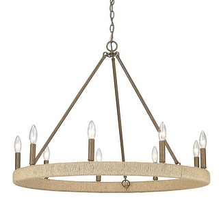 Yates 9 Light Chandelier - Burnished Chestnut