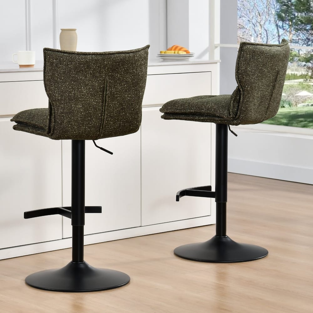 Swivel Adjustable Height with Armless Bar Stools
