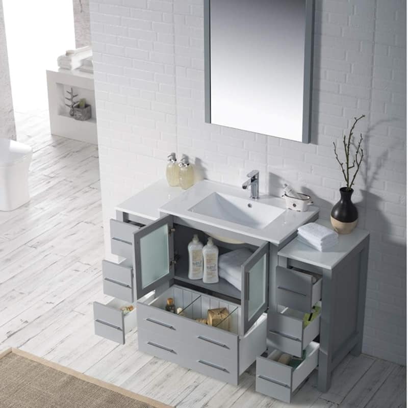 Blossom Sydney 54 inch Solid Wood Bathroom Vanity with Sink & Cabinets