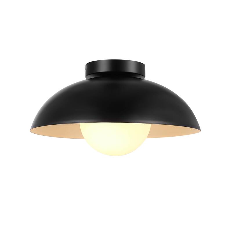 Globe Electric 91005469 Selma 13" Wide Semi-Flush Ceiling Fixture