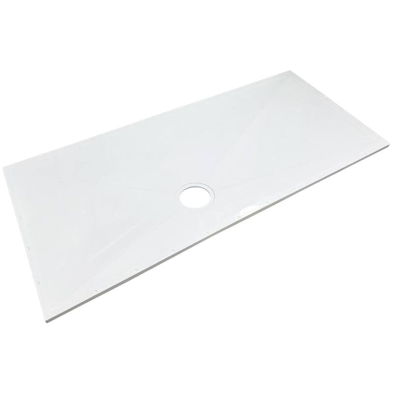 Transolid TRS_FW7032 Ready-to-Tile 70-7/8" x 32-1/4" Rectangular - White