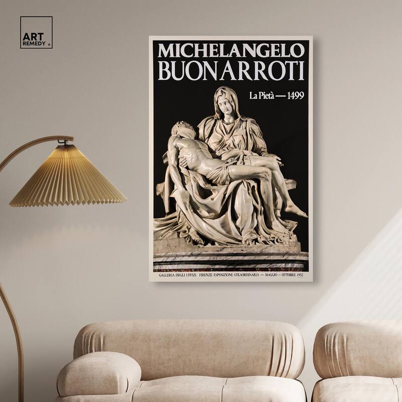 Marble Lamentation Canvas by Art Remedy, Gallery Wrapped