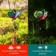 preview thumbnail 9 of 8, Adeco Solar Wind Chimes for Outside Metal Butterfly LED Hanging Solar Lights