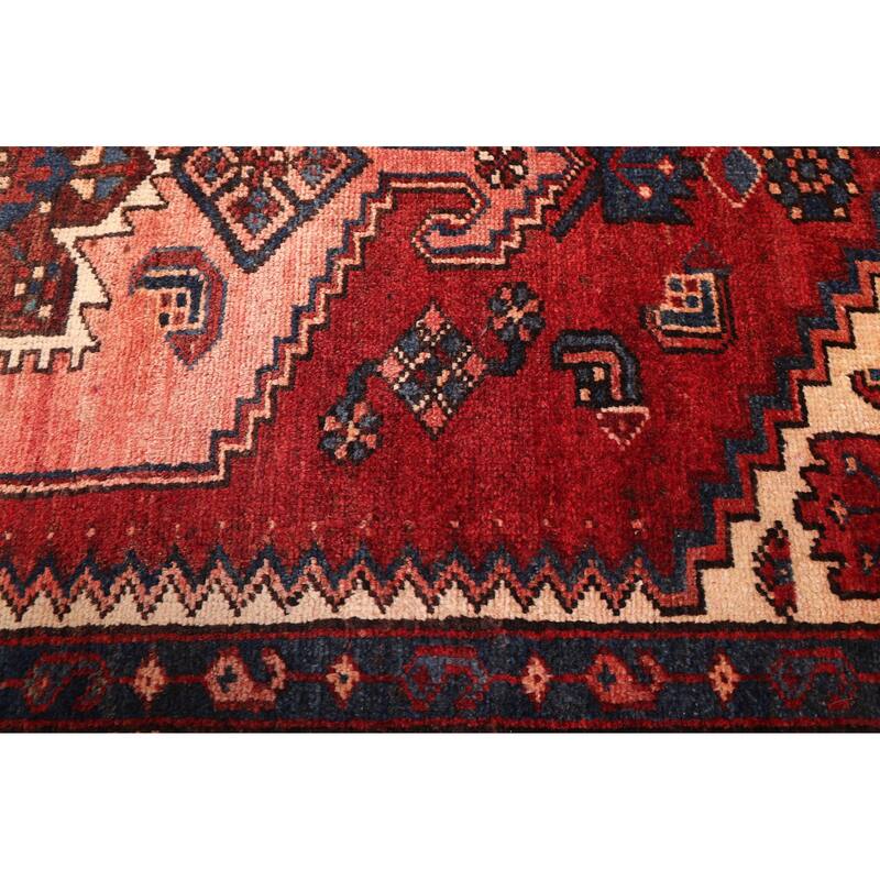 ECARPETGALLERY Hand-knotted Andelz Dark Red Wool Rug - 3'5 x 6'8