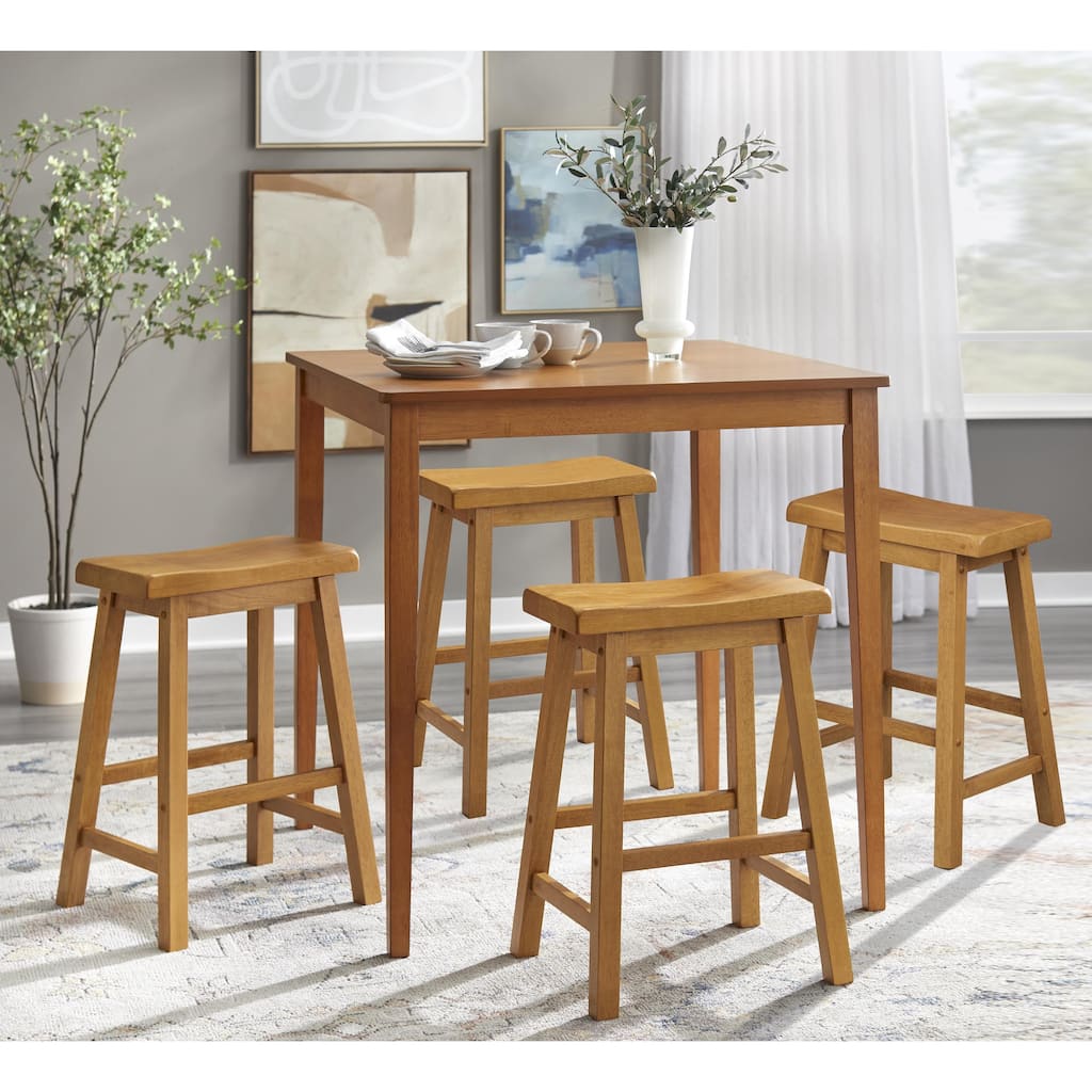 Simple Living Belfast 5-piece Saddle Dining Set
