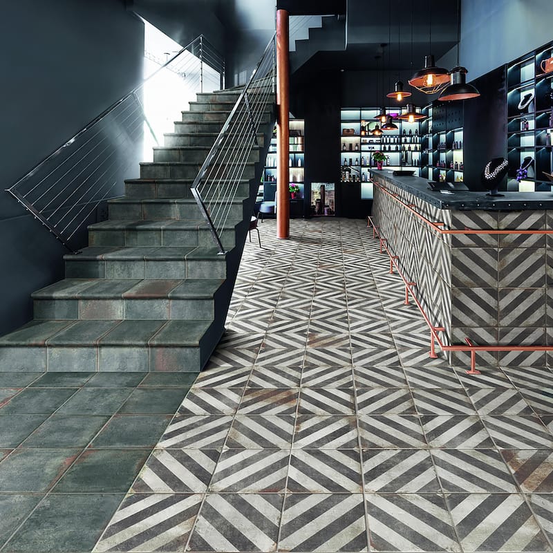 Merola Tile D'Anticatto Decor Obliqua 8-3/4" x 8-3/4" Porcelain Floor and Wall Tile