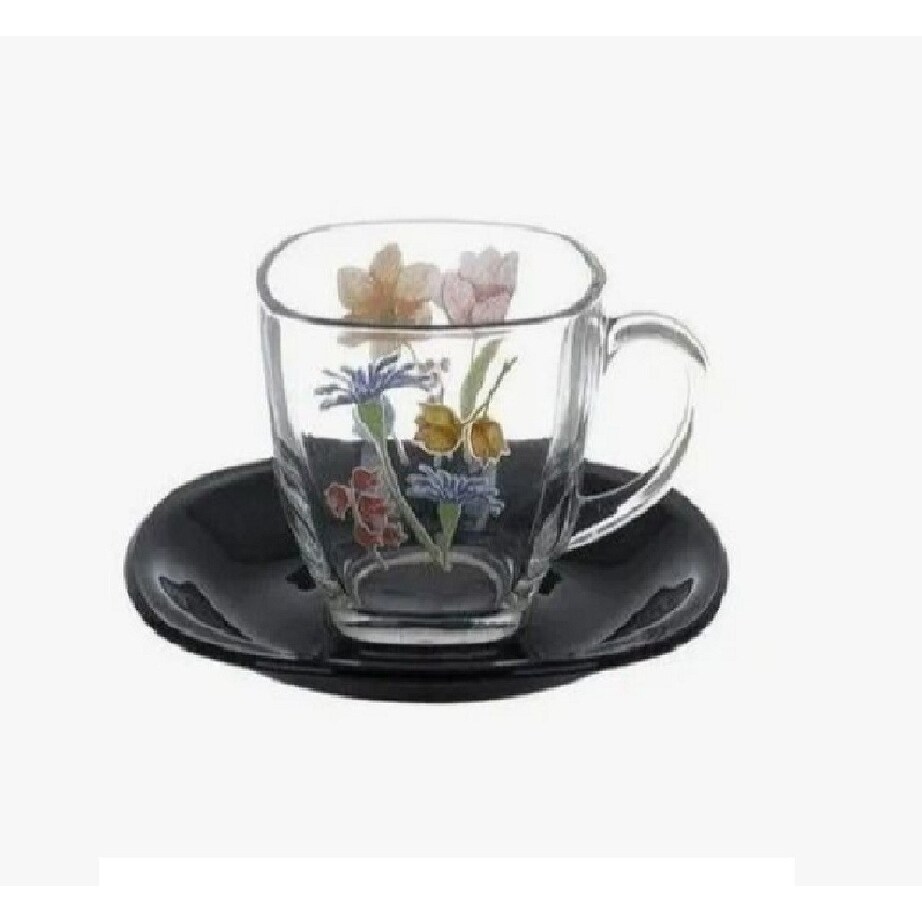 Alarcia Glass Dinnerware Set of 44 for 6 pers.