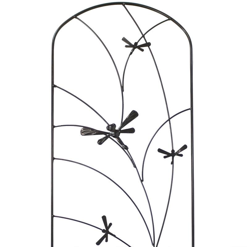 Sunnydaze 55.75" Dragonfly Delight Garden Trellis for Climbing Plants - 12.5" x 55.75"