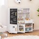 preview thumbnail 2 of 7, Pretend Play Kitchen for Kids with Real Sounds and Lights - 32.5" x 12" x 32"