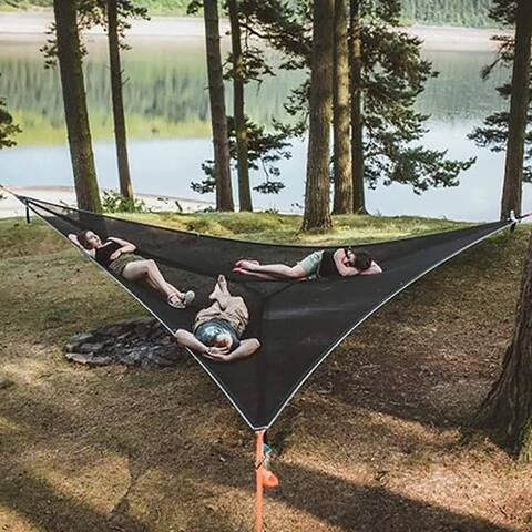 Multiplayer Hammock 3 Point Design Holds 6 Adults