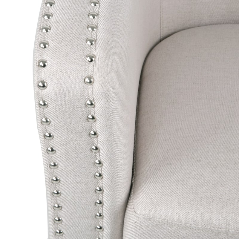 Maya Modern Fabric Swivel Chair by Christopher Knight Home - 30.25" W x 31.25" L x 31.25" H