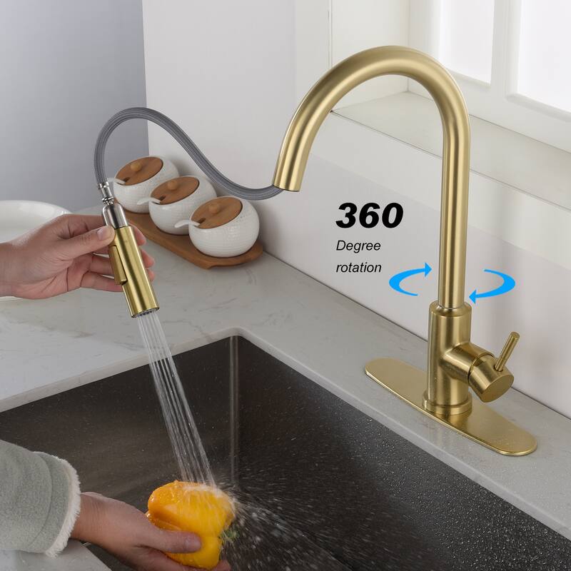 Touch Kitchen Faucet with Pull Down Sprayer - 16.53*8.66*8.07