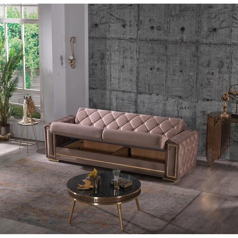 Forizko Square Arms 88" Wide Sofa