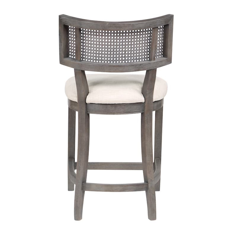 Berwil Wooden Cane Back Counter Height Chairs by Furniture of America