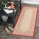 preview thumbnail 5 of 60, SAFAVIEH Courtyard Amparo Indoor/Outdoor Area Rug 2'3" x 10' Runner - Natural/Red