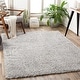 preview thumbnail 10 of 38, Livabliss Penny Solid Shag Area Rug 5'3" x 7'3" - Grey