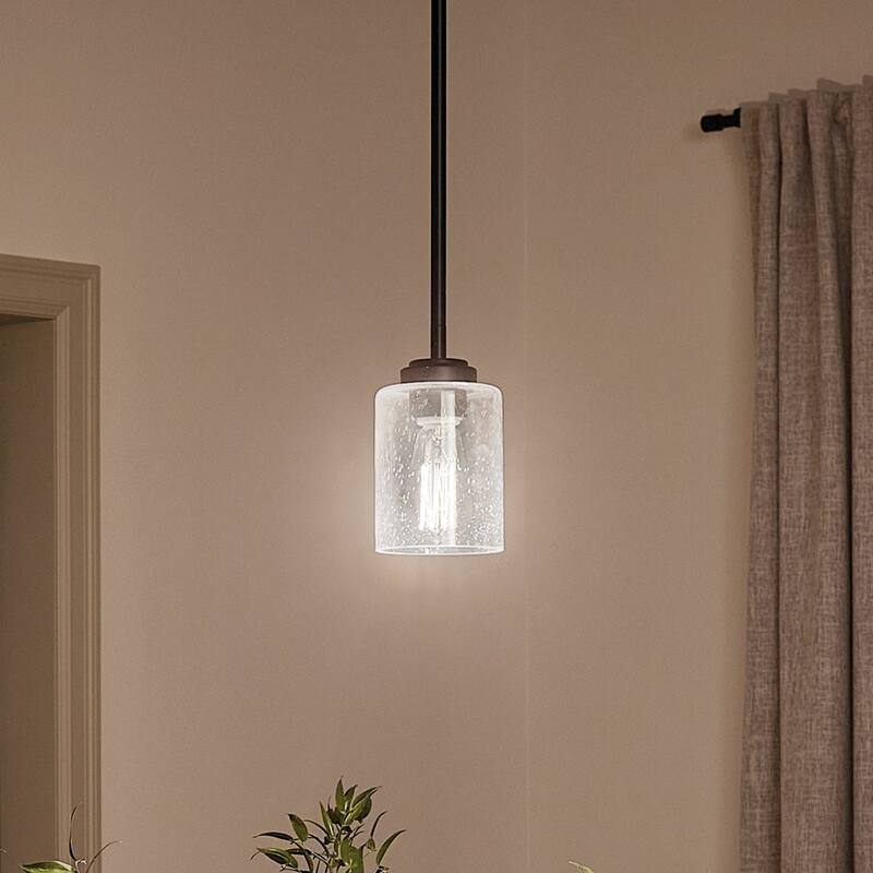 Kichler Lighting Winslow Black 1-Light Mini Pendant