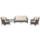 preview thumbnail 69 of 91, Outdoor Patio Furniture Set Brown Wicker Patio Conversation Seating Sets