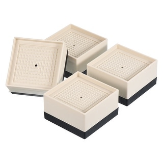 4Pcs Bed Risers Furniture Risers Adjustable Couch Riser for Desk - Bed ...