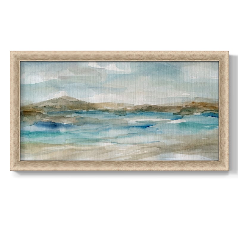 Peaceful Beach II Premium Framed Canvas- Ready to Hang