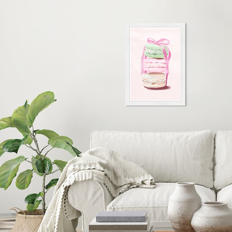 Wynwood Studio Prints Food Cuisine Sweet Stack Pink Wall Art - White