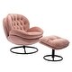 preview thumbnail 35 of 68, Living room chair with ottoman Pink