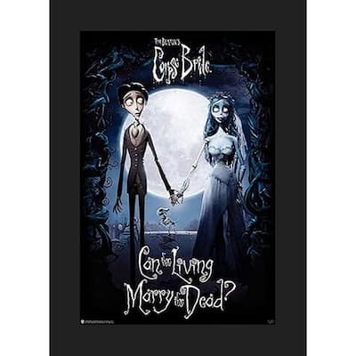 Corpse Bride Can the Living Marry the Dead? Framed Poster - 24 x 36 Inch