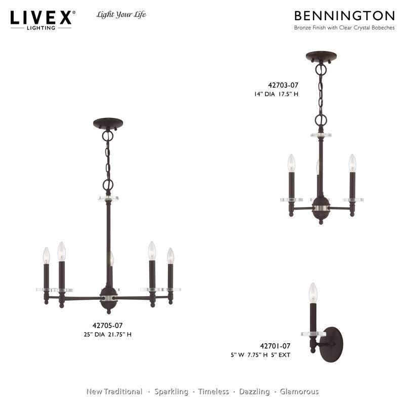 Livex Lighting 1-Light Wall Sconce, 42701