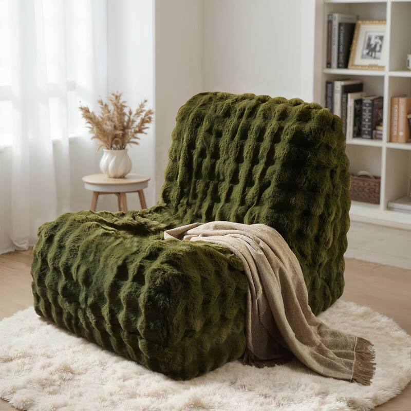 XIZZI Bean Bag Chair for Living Room Soft Plush Lounge Seating - Green