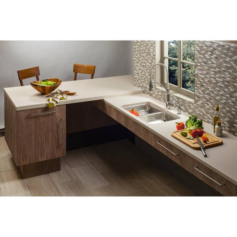 Elkay Lustertone 30-3/4" Undermount Double Basin Stainless Steel