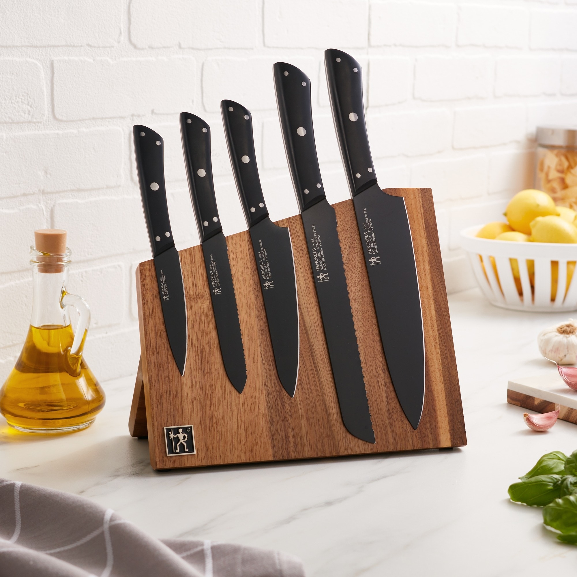 Henckels Noir 6-pc Magnetic Easel Knife Set - Overstock - 43811433