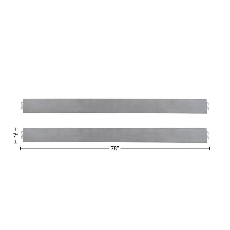 Hanley 78" Wide Bed Rail, Cloud