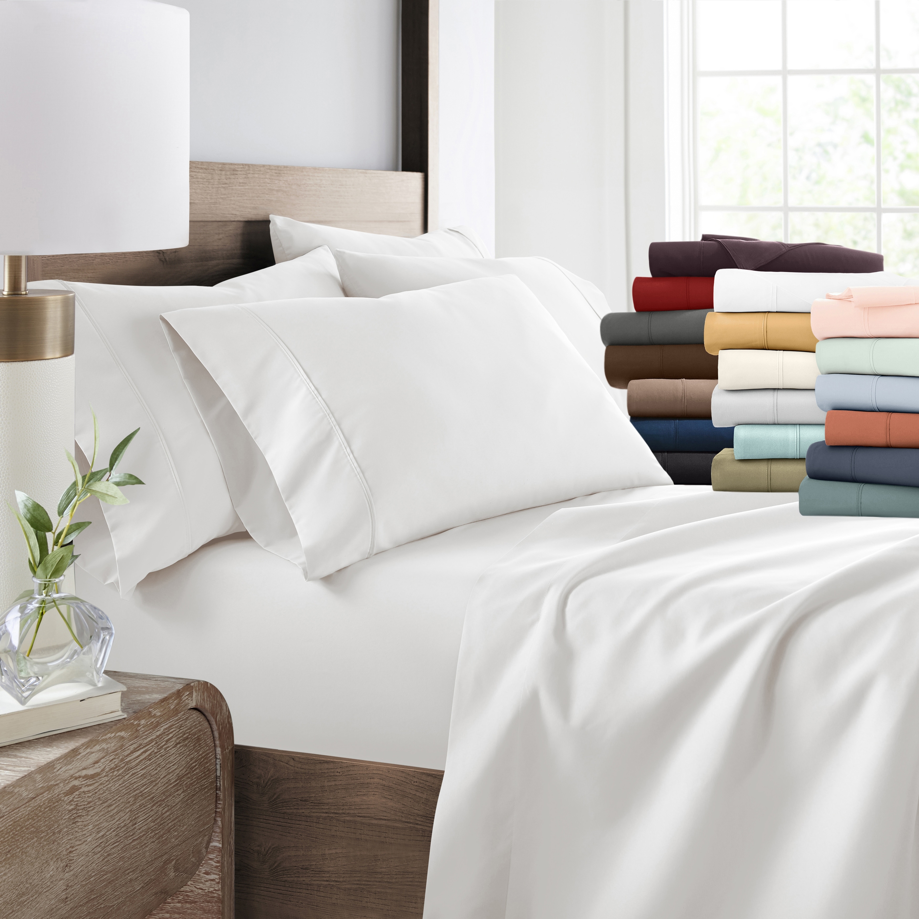 Becky Cameron Double Brushed Deep Pocket 6 Piece Sheet Set
