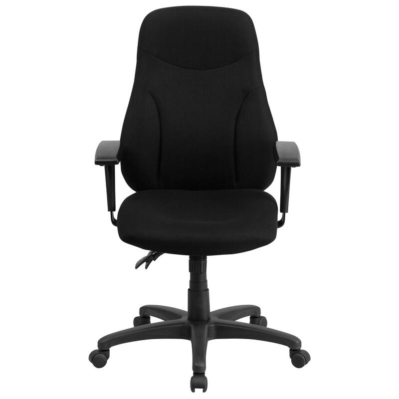 High Back Fabric Multifunction Ergonomic Task Chair with Adjustable Arms