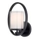preview thumbnail 1 of 4, Vaxcel Lighting W0466 11" Tall Outdoor Wall Sconce Black