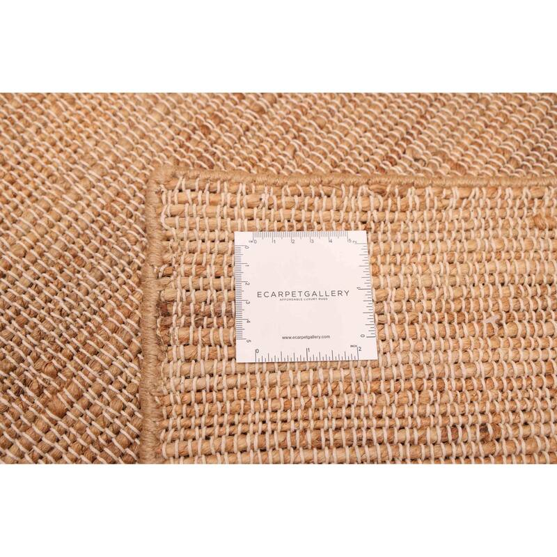 ECARPETGALLERY Flat-Weave Palas Denizli Tan Jute Kilim - 5'3 x 7'7