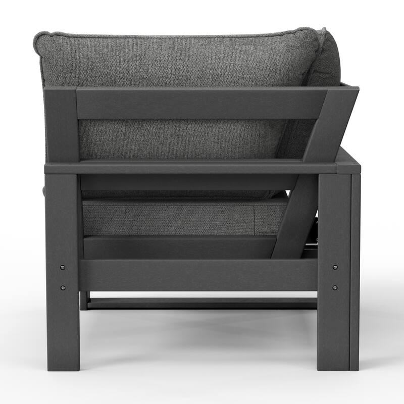Endless Patio Deep Seating Corner Chair with Gray Frame