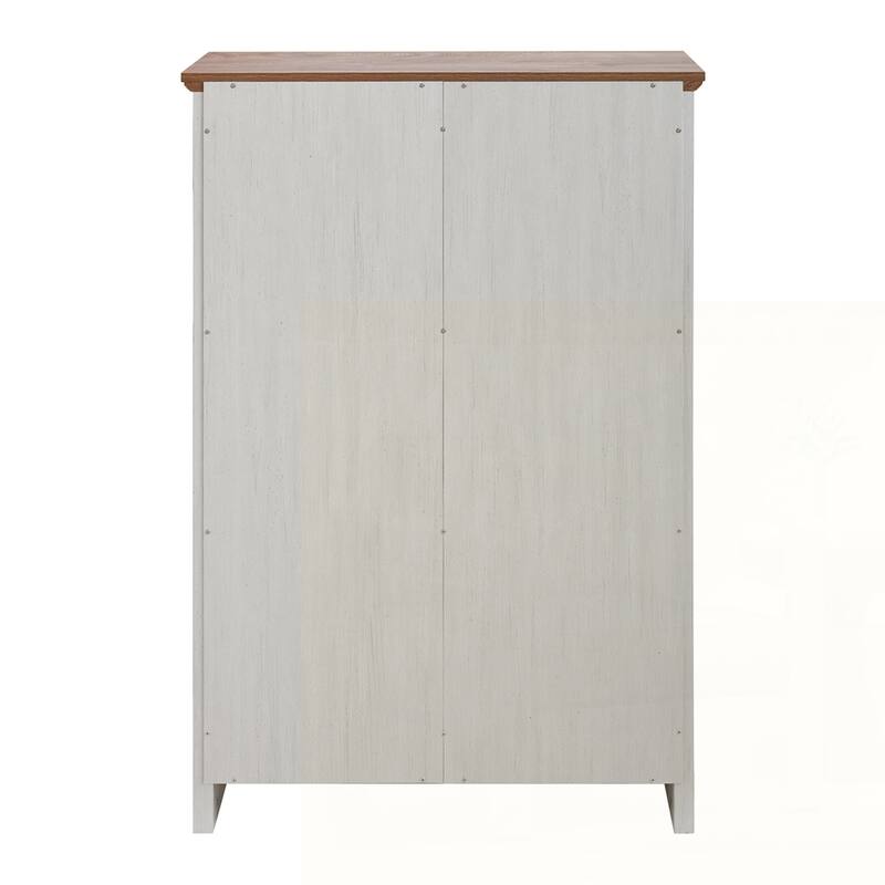 Storage Organizer Dresser with Sliding Barn Door