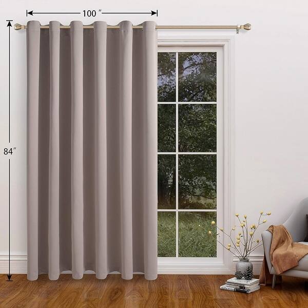 dimension image slide 0 of 9, Wall Room Divider Screens Sound Proof Wide Blackout Curtain, 1 Panel