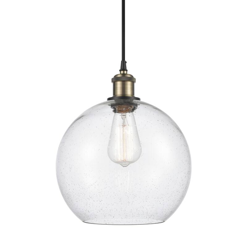Innovations Lighting 516-1P-13-10 Athens Pendant Athens 10" Wide - Seedy / Black Antique Brass