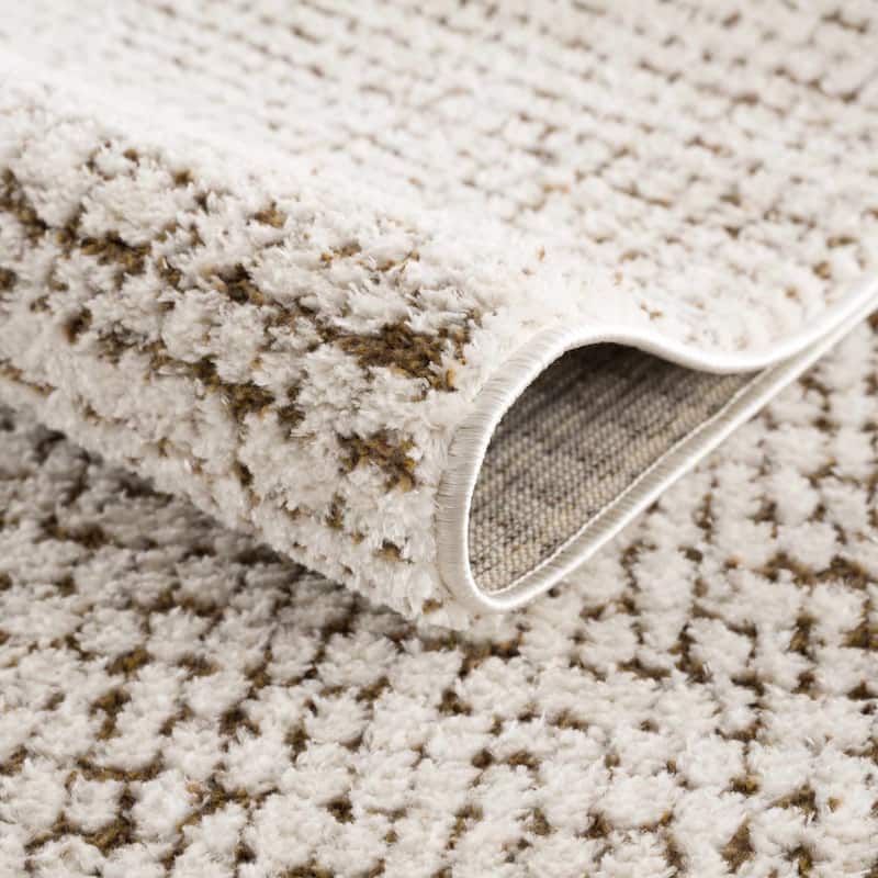 Hauteloom Keita Hallway, Kitchen Runner Rug - High Pile - Bone - 2'8" x 7'3"