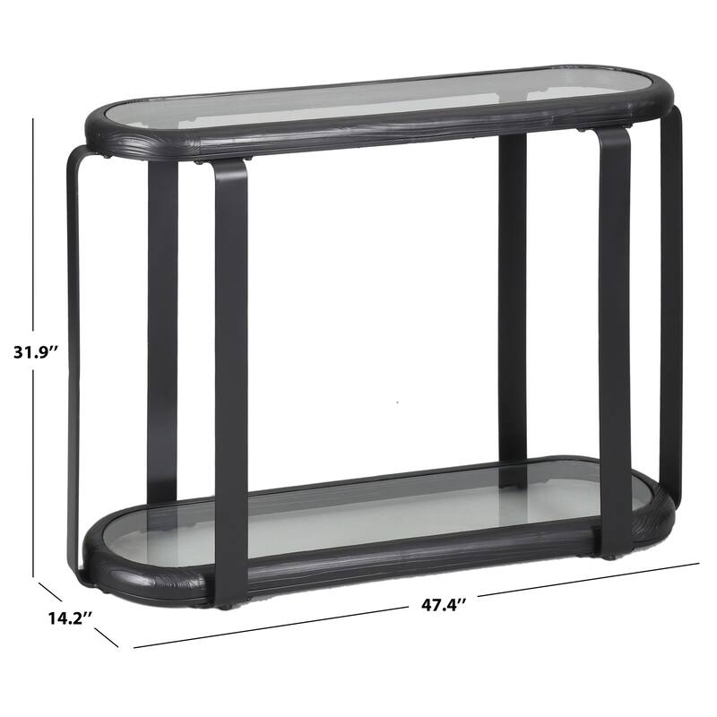 SAFAVIEH Couture Tyrese Metal Console Table - 46"W x 14"D x 32"H