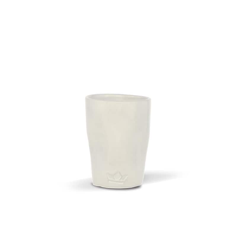 Dented Ceramic Mug Set of 4 White