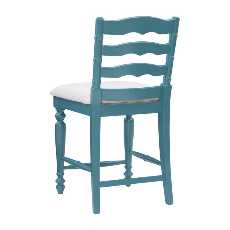 Linon Mason Antique Blue Counter Stool