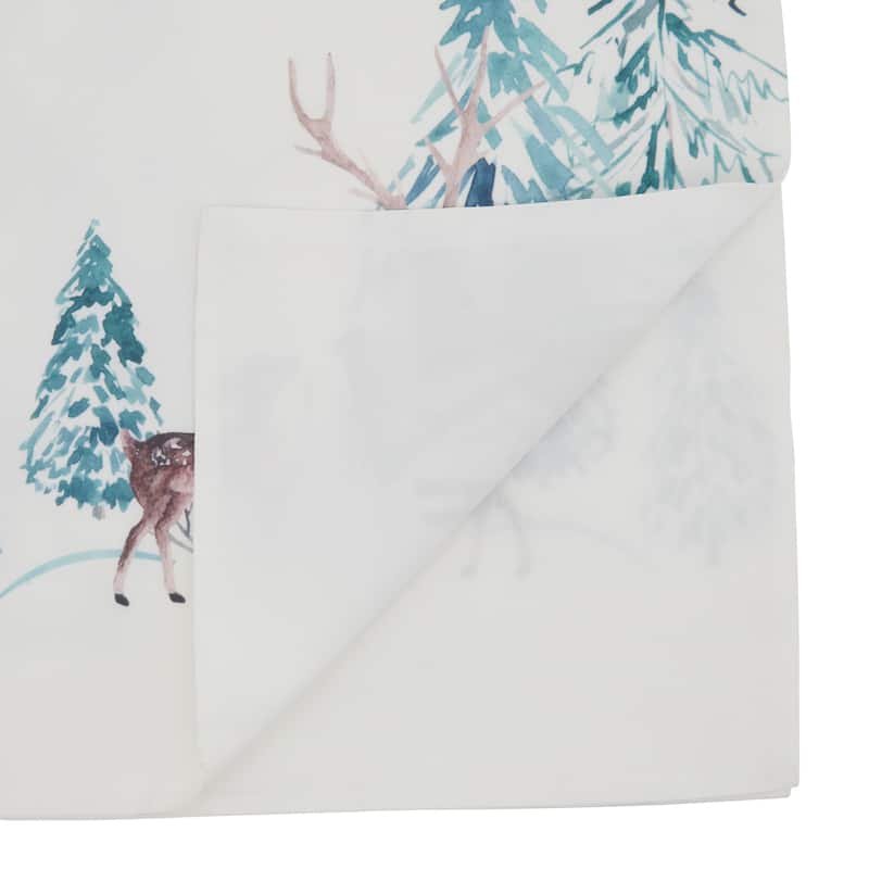 Table Runner With Reindeer Design